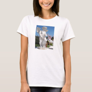 Angel Statue In Lime Green T-Shirt