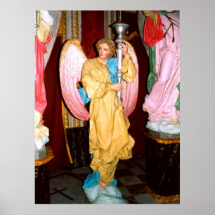 Angel statue poster
