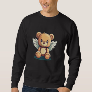 Angel Teddy Bear Spreads Fun and Cheer for a Funny Sweatshirt