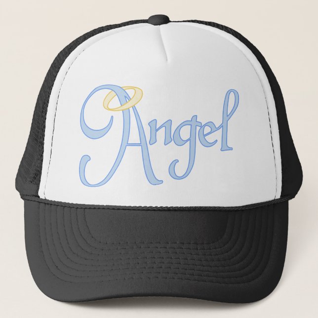 Angel Text Trucker Hat (Front)