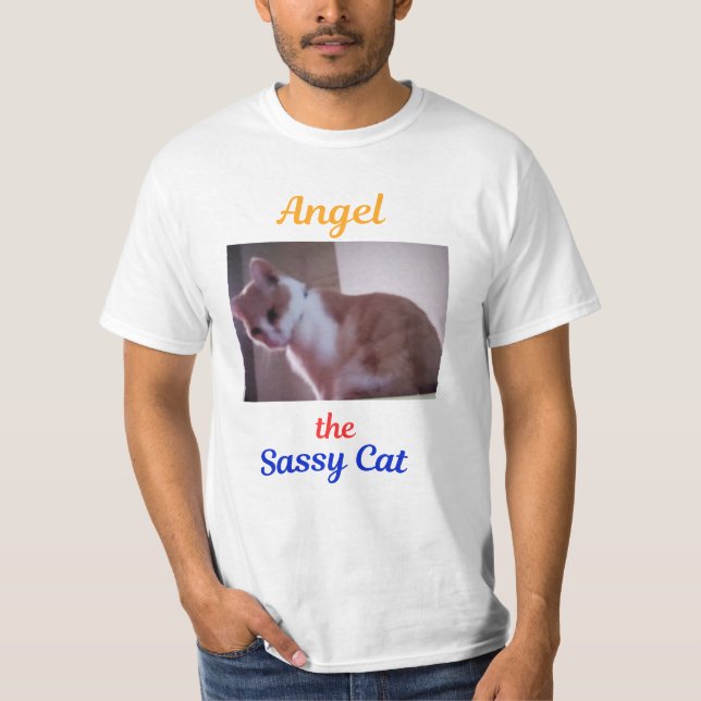 Angel the Sassy Cat T-shirt (Front)