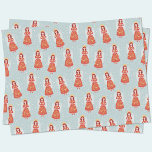 Angel Tissue Paper<br><div class="desc">A modern angel in a red dress pattern.  Original art by Nic Squirrell. Change the background colour to customise.</div>