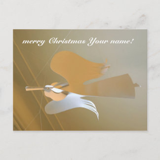 Angel trumpets postcard
