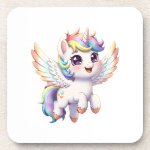 Angel unicorn is so cute coaster