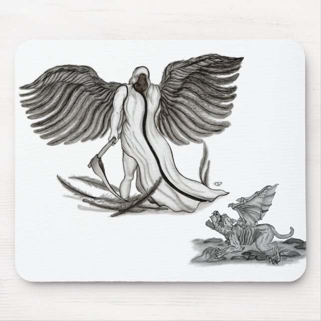 Angel Uriel Mouse Pad (Front)