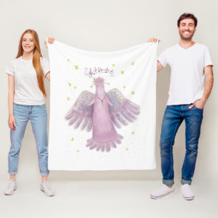 Angel  Valentine Fleece Blanket