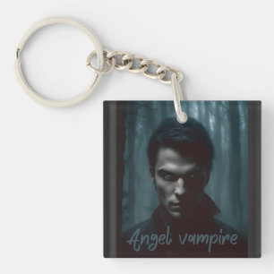 Angel vampire key ring