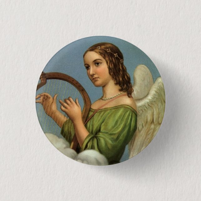 Angel Vintage Button (Front)
