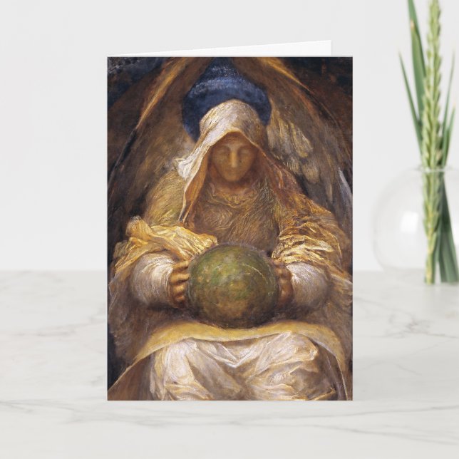 Angel - Vintage Fine Art Christmas Card - Custom (Front)
