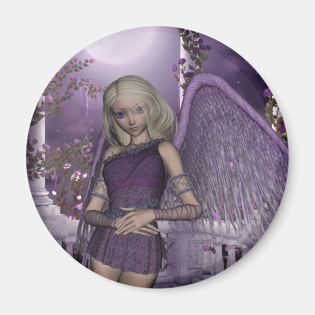 Angel Violet Charms Magnet (Front)