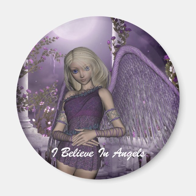Angel Violet Charms Magnet (Front)