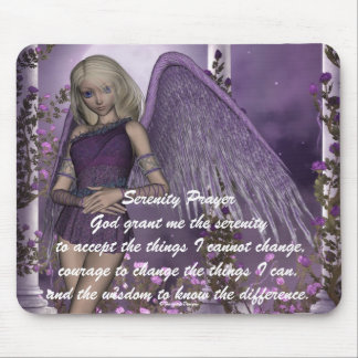Angel Violet Charms Mousepad