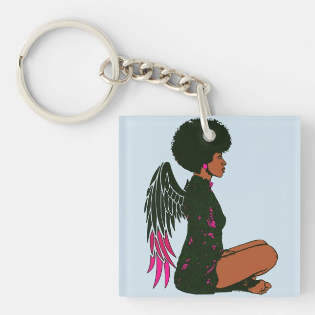 Angel Waiting Keychain (Front)