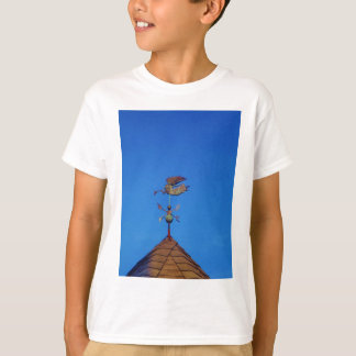 Angel Weather Vane Bright Blue Sky T-Shirt