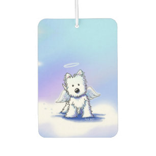 Angel Westie Car Air Freshener
