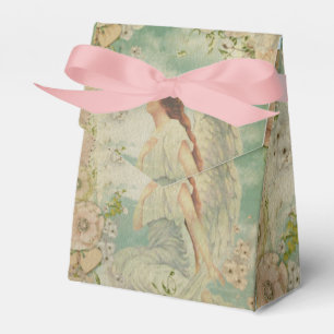 Angel White Flowers Blue Sky  Favour Box