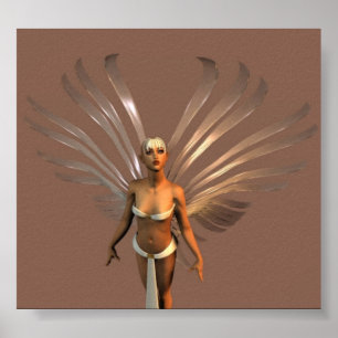 Angel~white Poster