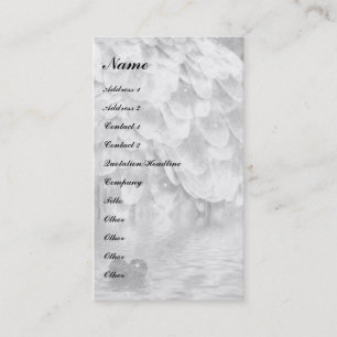 Angel wing and heart! business card