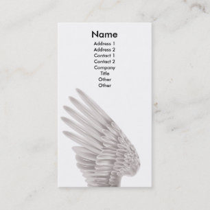 Angel wing business card