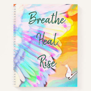 Angel Wing Rainbow – Butterfly Breathe Heal Rise Notebook