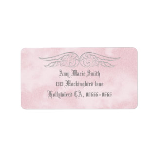 Angel Wing Sweet 16 Birthday Address Label