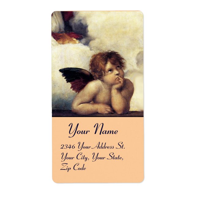 ANGEL / Winged Cherub,pink,white (Front)