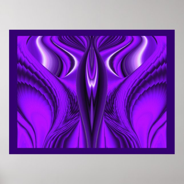 Angel Wings , Abstract Fantasy Rainbow Art Poster (Front)