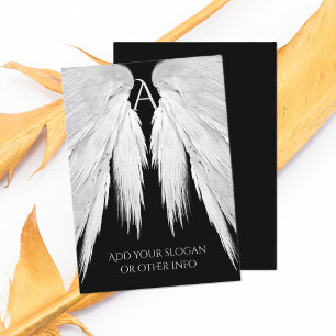 Angel Wings Black Business Card