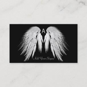 ANGEL WINGS Black You Pick Colour Custom Business Card