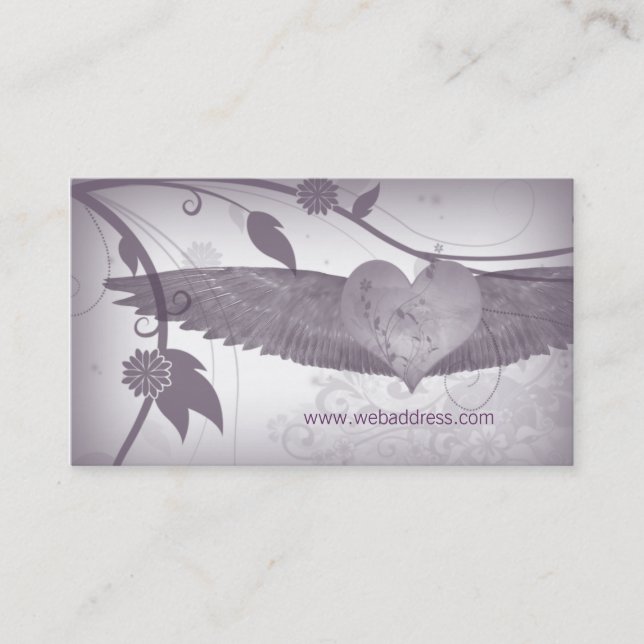 Angel Wings Christian Business Card (Front)