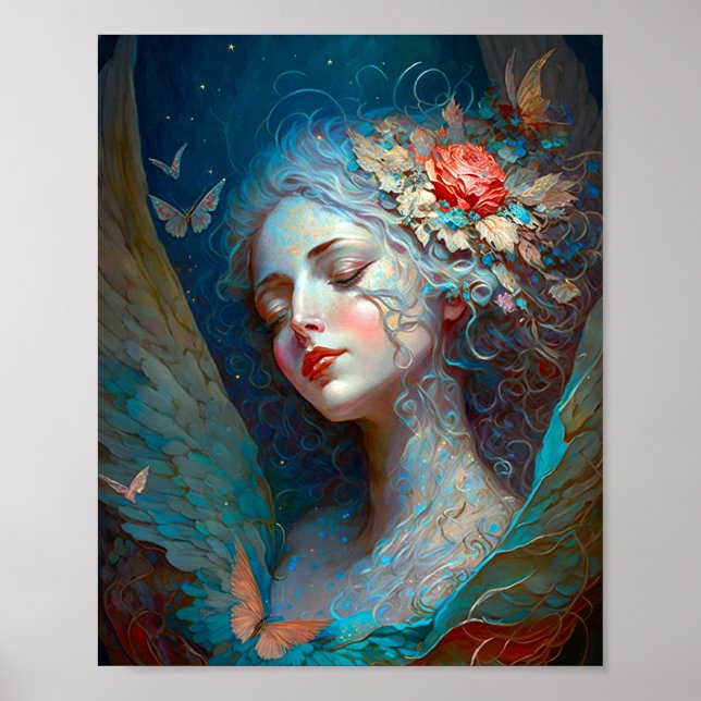 Angel Wings Fantasy Art Poster (Front)