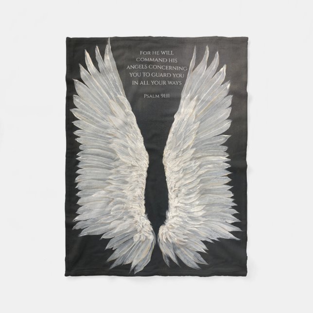 Angel Wings Fleece Blanket (Front)