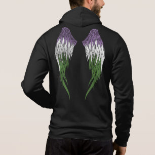 Angel Wings - Genderqueer Flag Hoodie