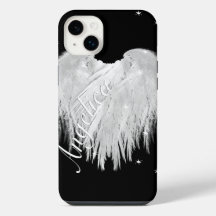 ANGEL WINGS Heart Black Starry Night
