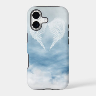 Angel Wings in Cloudy Blue Sky