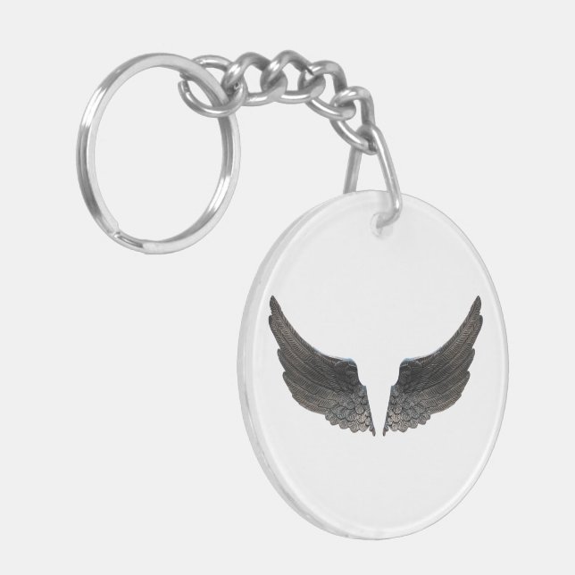 Angel Wings Keepsake Memory Love Destiny Destiny's Key Ring (Front Left)