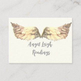 Angel Wings Light, Spiritual, Reiki, business card