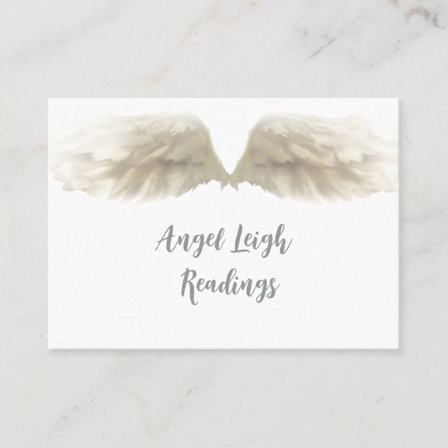 Angel Wings Light, Spiritual, Reiki, business card (Front)