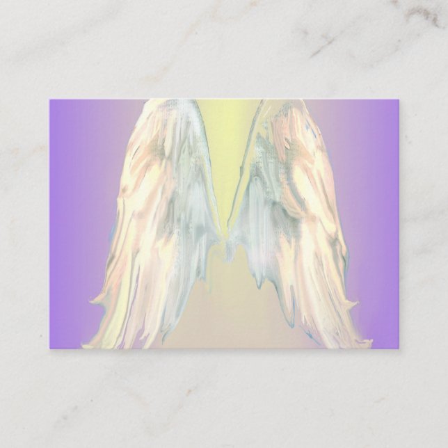 Angel Wings Light, Spiritual, Reiki, business card (Front)