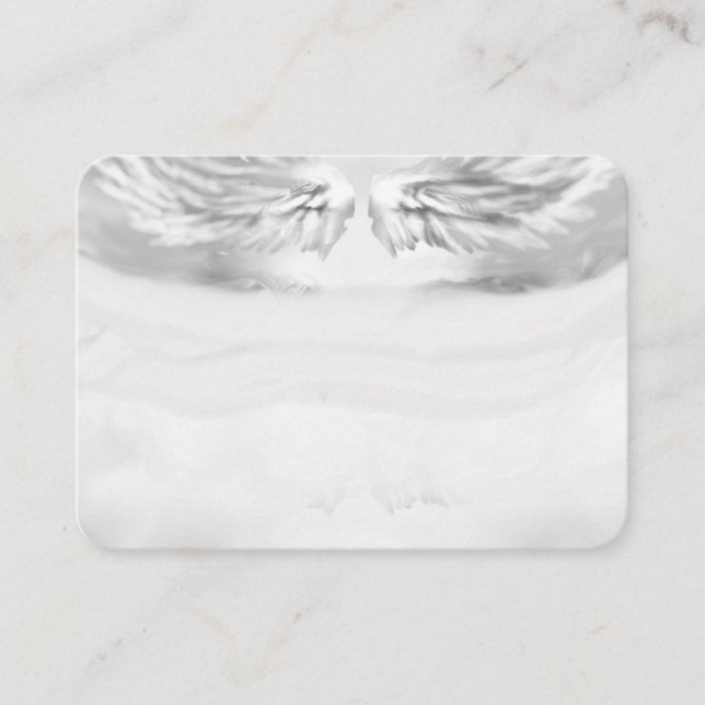 Angel Wings Light, Spiritual, Reiki, business card (Front)