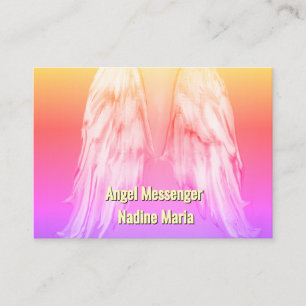 Angel Wings Light, Spiritual, Reiki, business card
