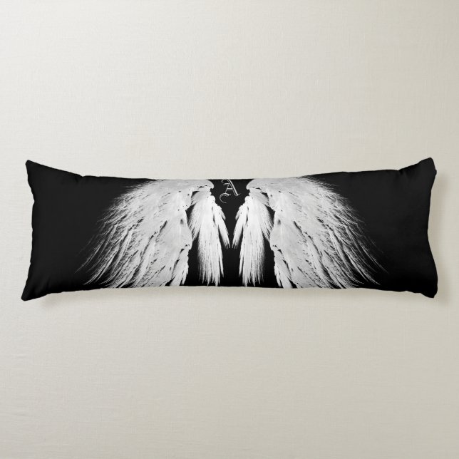 ANGEL WINGS Monogram Black Body Cushion (Front)