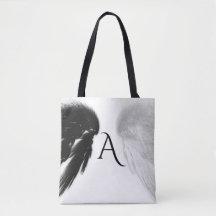 ANGEL WINGS Monogram Black + White