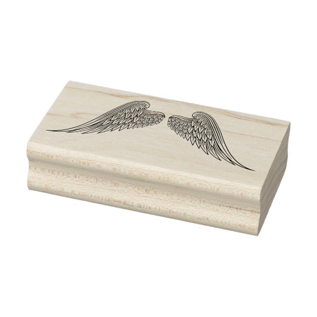 Angel Wings Rubber Stamp (Stamp)