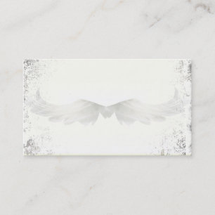 Angel Wings Silver Light Business Cards