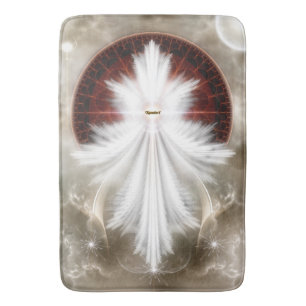 Angel Wings Snowflake Bath Mat