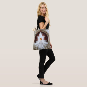 Angel Wings Snowflake Merry Christmas Tote Bag
