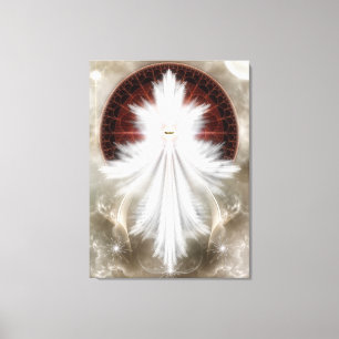 Angel Wings Snowflake RL Canvas Print