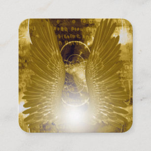 Angel Wings Square Business Card