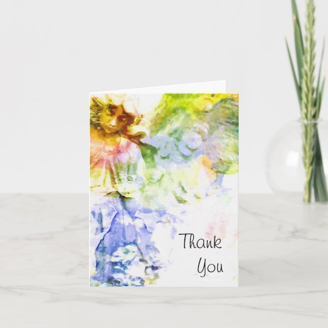 Angel Wings Thank You Card (Front)